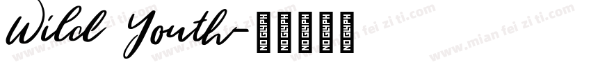 Wild Youth字体转换